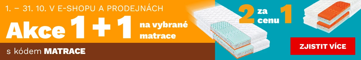 Matrace 1+1 zdarma 1-31-10-2026