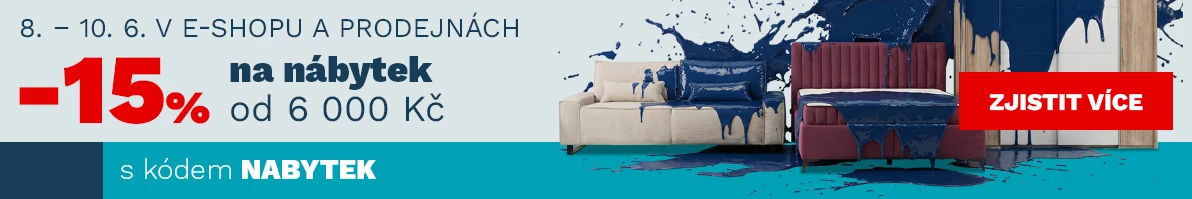 15 % nábytek nad 6000,- 200€ 8-10-6-2026