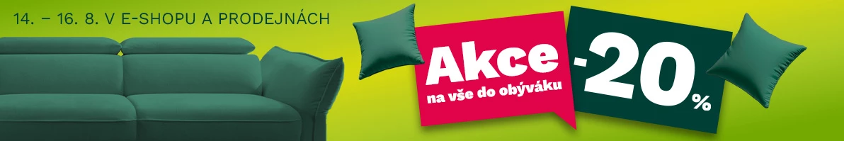 20 % na vše do obýváku 14-16-8-2026