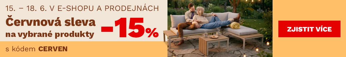 Červnová sleva 15 % na vybrané produkty 15-18-6-2026