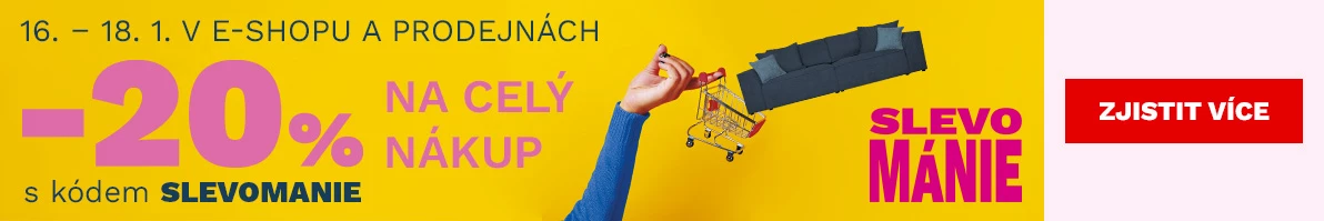 20 % Slevománie 16-18-1-2026