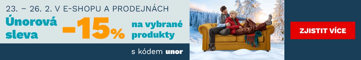 Únorová sleva 15% na vybrané produkty 23-26-2-2026