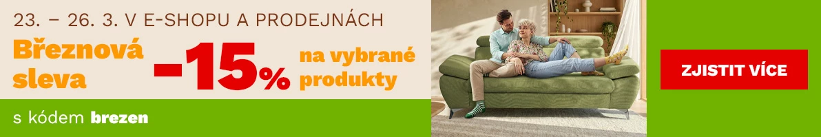 Březnová sleva 15% na vybrané produkty 23-26-2-2026