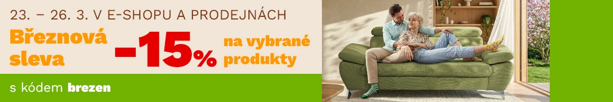 Březnová sleva 15% na vybrané produkty 23-26-2-2026