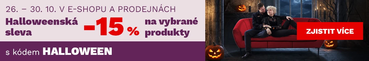 Halloweenská sleva 15 % na vybrané produkty 26-30-10-2026