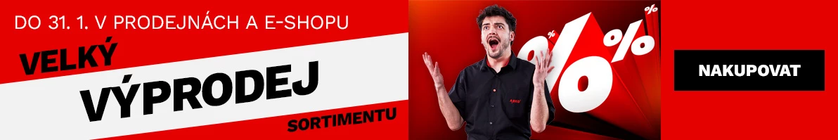 Velký výprodej sortimentu 17.11.2025 - 31.1. 2026