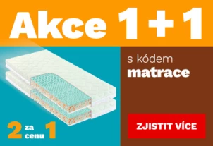 Matrace 1+1 zdarma 1-31-12-2025