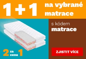 Matrace 1+1 zdarma 1-31-5-2026