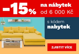 15 % nábytek nad 6000,- 200€ 6-8-4-2026