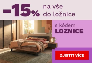 15 % na vše do ložnice 6-9-7-2026