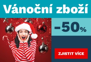 50 % na veškeré vánoční zboží 15.-26.12.2025
