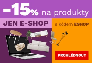 15 % na produkty jen v e-shopu 17-19-7-2026
