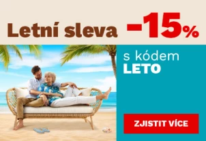 LETNÍ SLEVA 15 % na vybrané produkty 17-19-8-2026