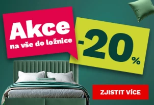 20 % na vše do ložnice 21-23-8-2026
