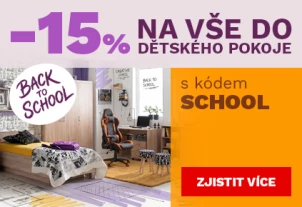 15 % sleva na vše do dětského pokoje 24-27-8-2026