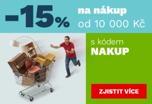 15 % na nákup od 10 000,- 25-28-5-2026