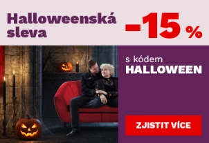 Halloweenská sleva 15 % na vybrané produkty 26-30-10-2026