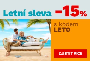 LETNÍ SLEVA 15 % na vybrané produkty 27-30-7-2026