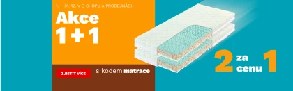 Matrace 1+1 zdarma 1-31-12-2025