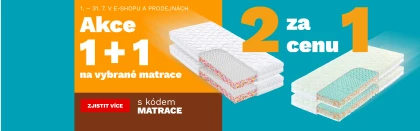 Matrace 1+1 zdarma 1-31-7-2026