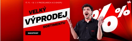 Velký výprodej sortimentu 17.11.2025 - 8.1. 2026