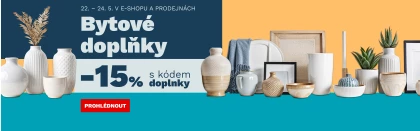 15 % na bytové doplňky 22-24-5-2026