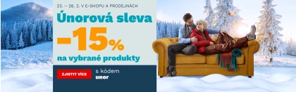 Únorová sleva 15% na vybrané produkty 23-26-2-2026
