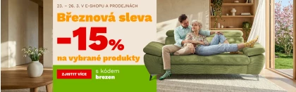 Březnová sleva 15% na vybrané produkty 23-26-2-2026