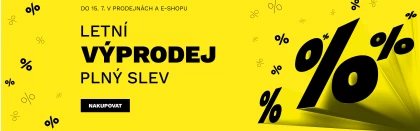 Letní VÝPRODEJ plný slev 1.6. - 15.7.2026