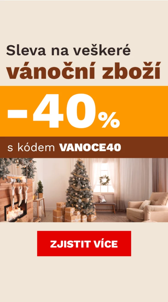 40 % na veškeré vánoční zboží 1.-14.12.2025
