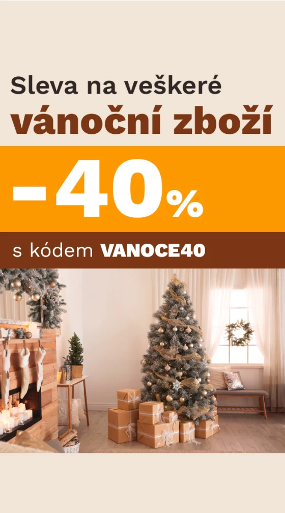 40 % na veškeré vánoční zboží 1.-14.12.2025