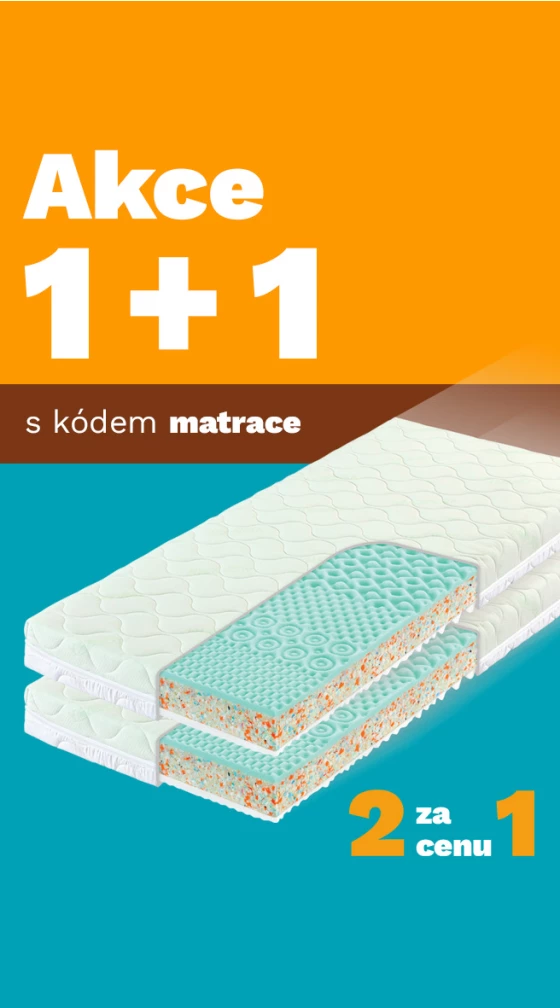 Matrace 1+1 zdarma 1-31-12-2025