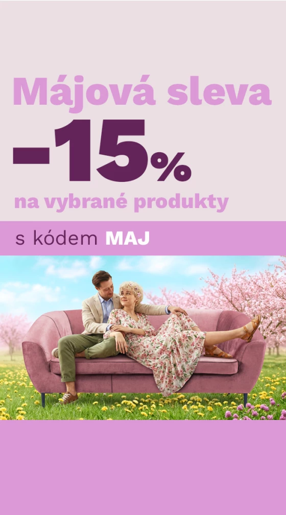 Májová sleva 15% na vybrané produkty 1-4-5-2026