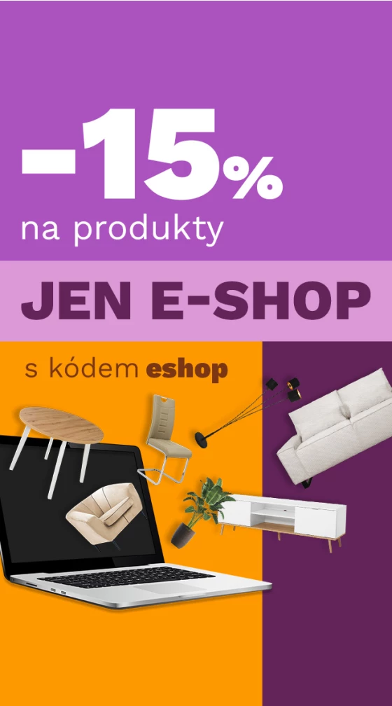 15 % na produkty jen v e-shopu 27-29-3-2026