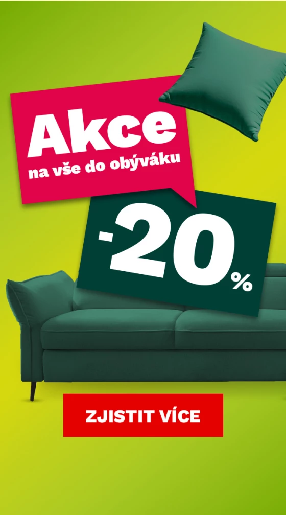 20 % na vše do obýváku 14-16-8-2026