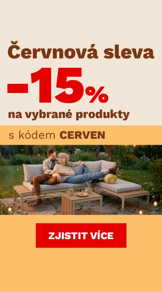 Červnová sleva 15 % na vybrané produkty 15-18-6-2026