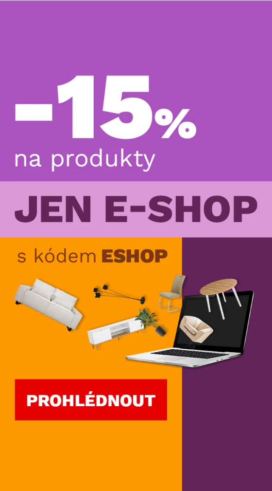15 % na produkty jen v e-shopu 17-19-7-2026