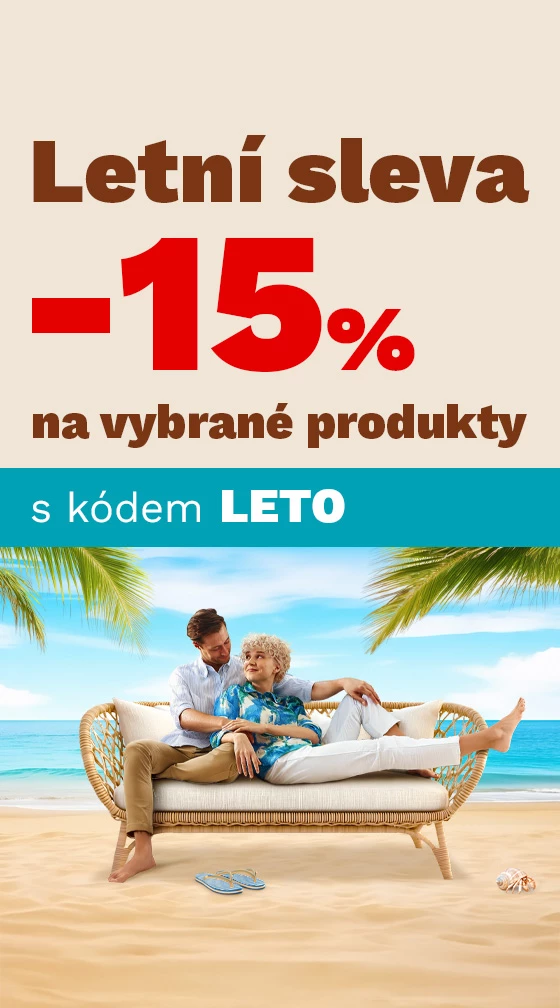 LETNÍ SLEVA 15 % na vybrané produkty 17-19-8-2026