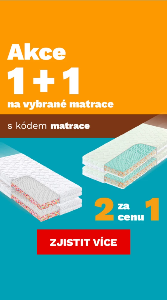 Matrace 1+1 zdarma 1-31-12-2025