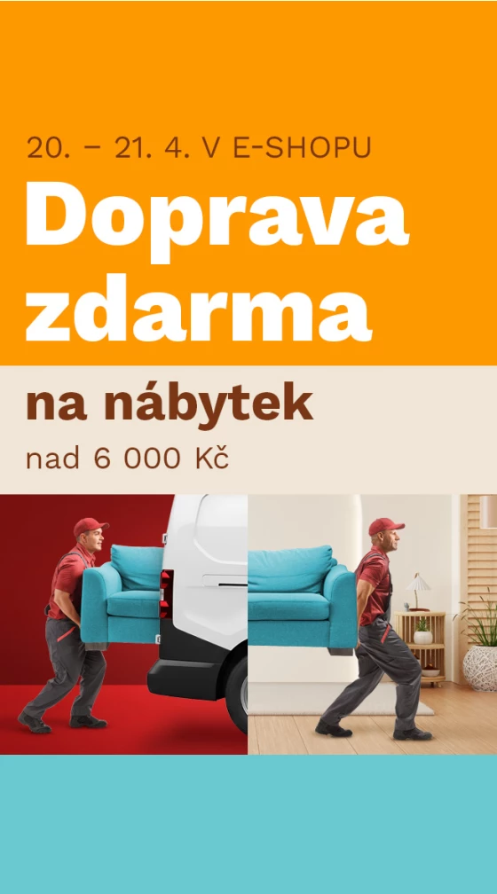DOPRAVA ZDARMA nad 6000,- 20-21-4-2026