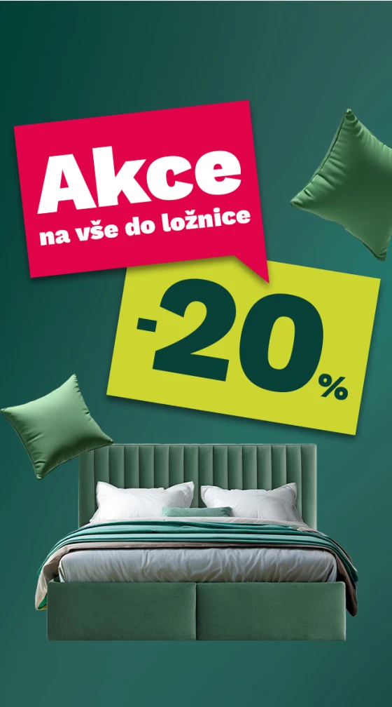 20% na vše do ložnice 20-22-3-2026