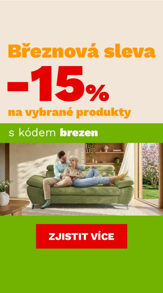Březnová sleva 15% na vybrané produkty 23-26-2-2026