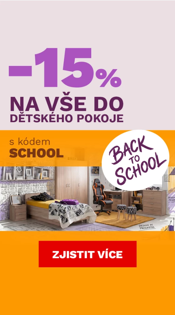 15 % sleva na vše do dětského pokoje 24-27-8-2026