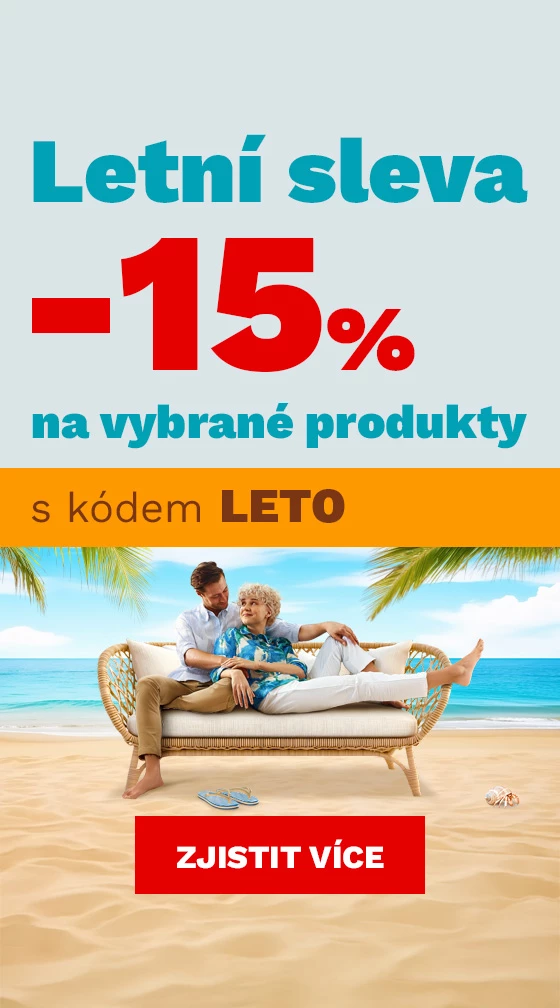 LETNÍ SLEVA 15 % na vybrané produkty 27-30-7-2026