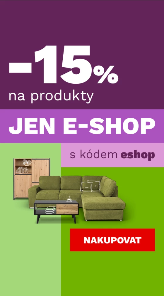 15 % na produkty jen v e-shopu 17-26-12-2025