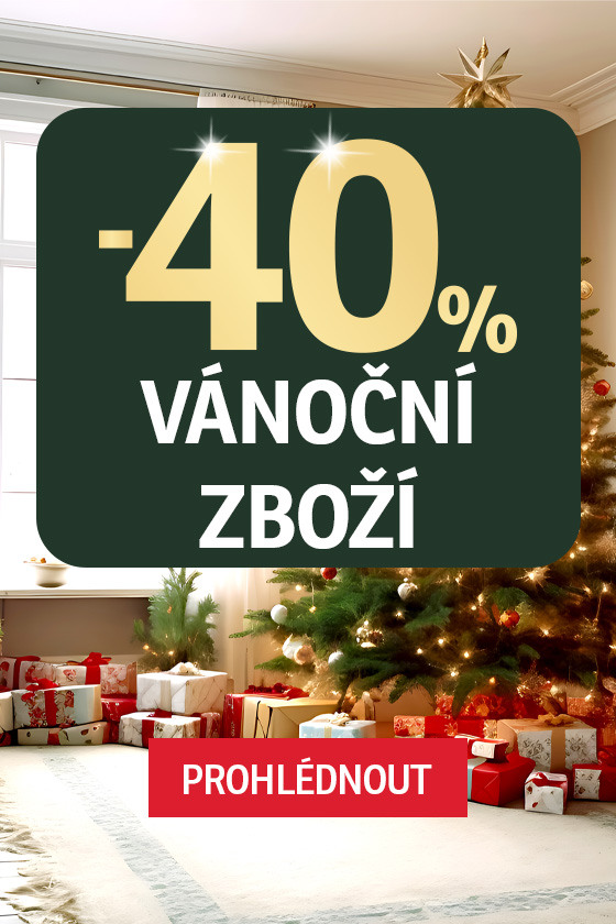 Reklamní banner 40 % Vánoce 1-3-12-23