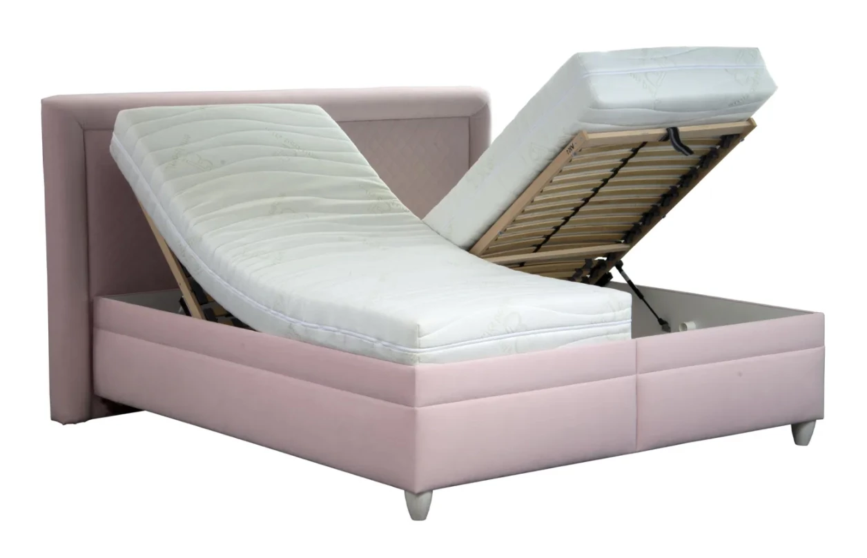 Postel Palas 180x200 cm, krémová látka