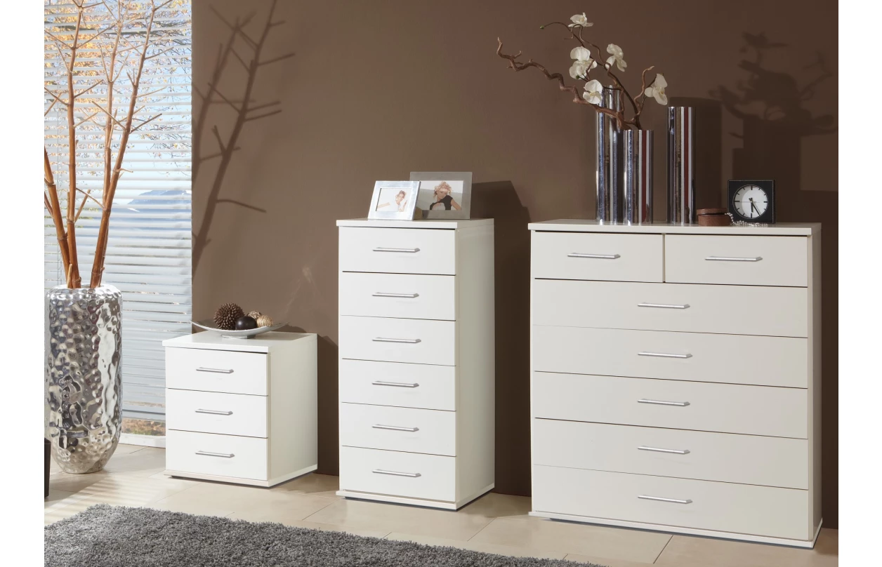 Šatní skříň bez zrcadla Click, 91 cm, bílá/dub sonoma 33
