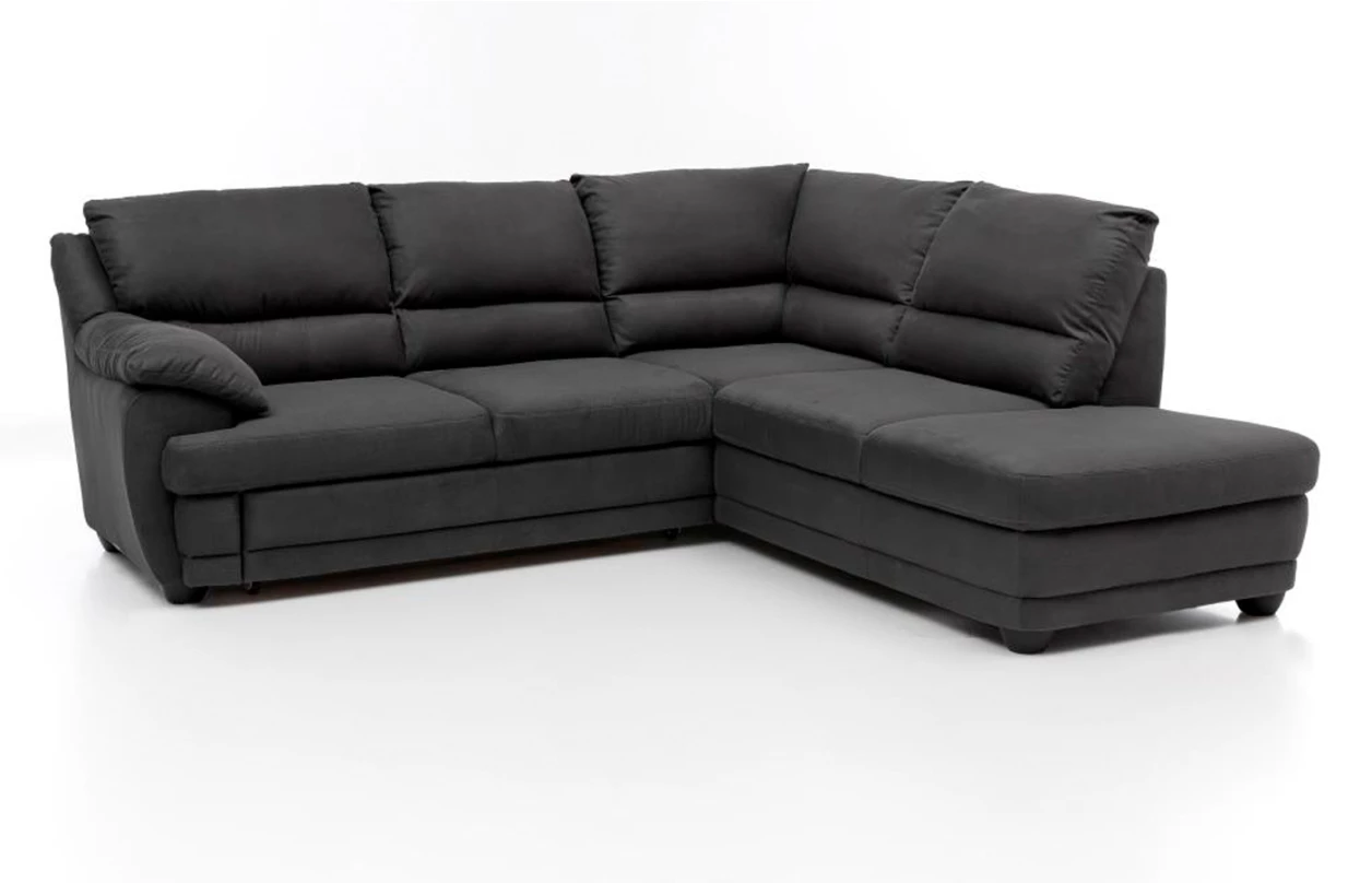 Rohová sedací souprava Nebolo, červená látka, pravý roh