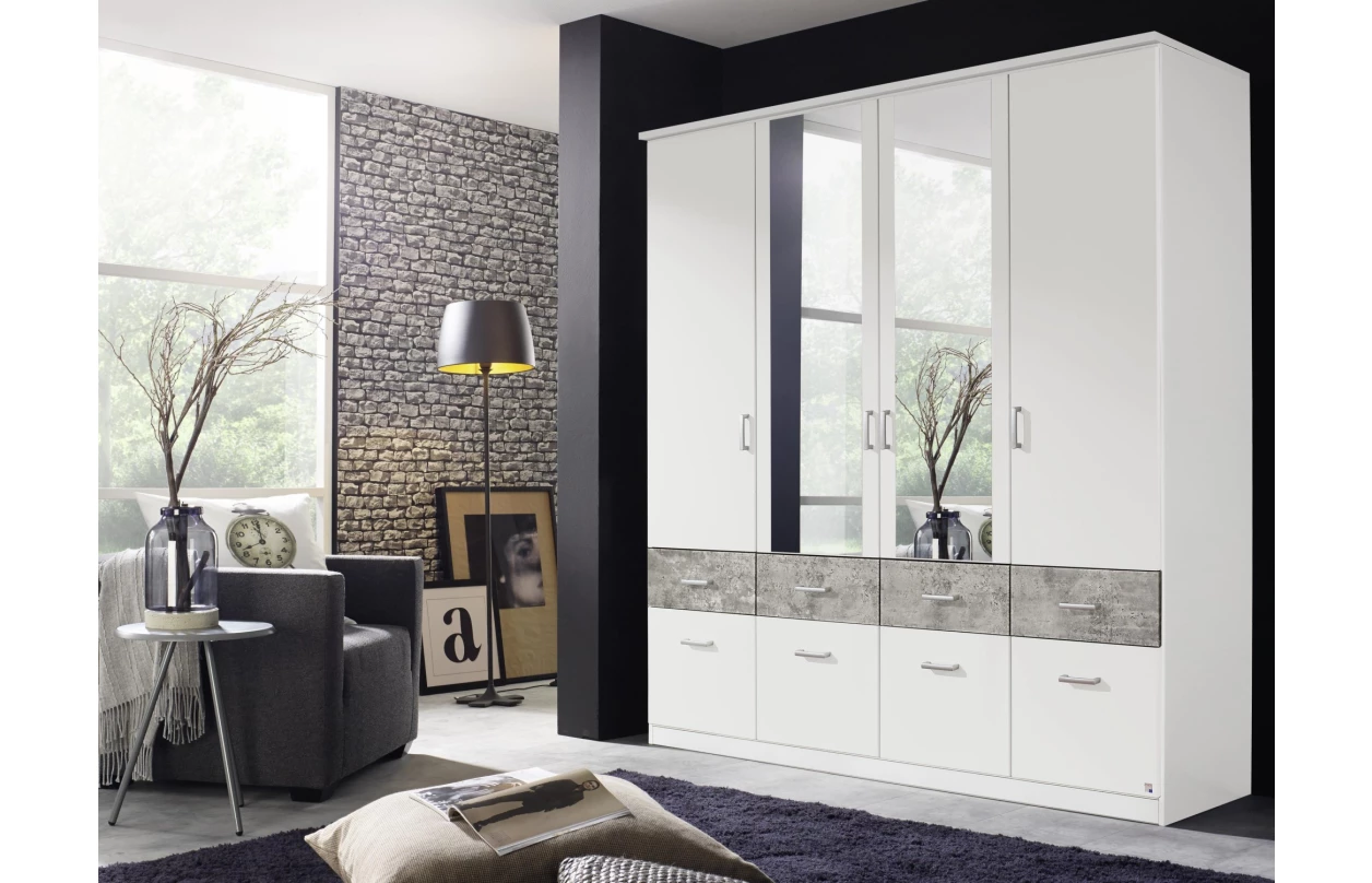 Skříňový nástavec Bremen, 181 cm, dub sonoma/bílá